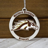 Western Michigan Broncos Ornament with Engraving